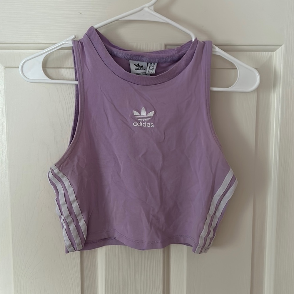 Light purple adidas tank